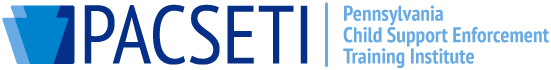 Pennsylvania Child Support Enforcement Training Institute PACSETI Logo