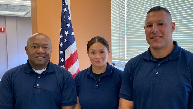 William Banks, of the York County Sheriff’s Office; Larissa McGhee, a deputy sheriff in Centre County; and Ian Cooper, of the Berks County Sheriff’s Office